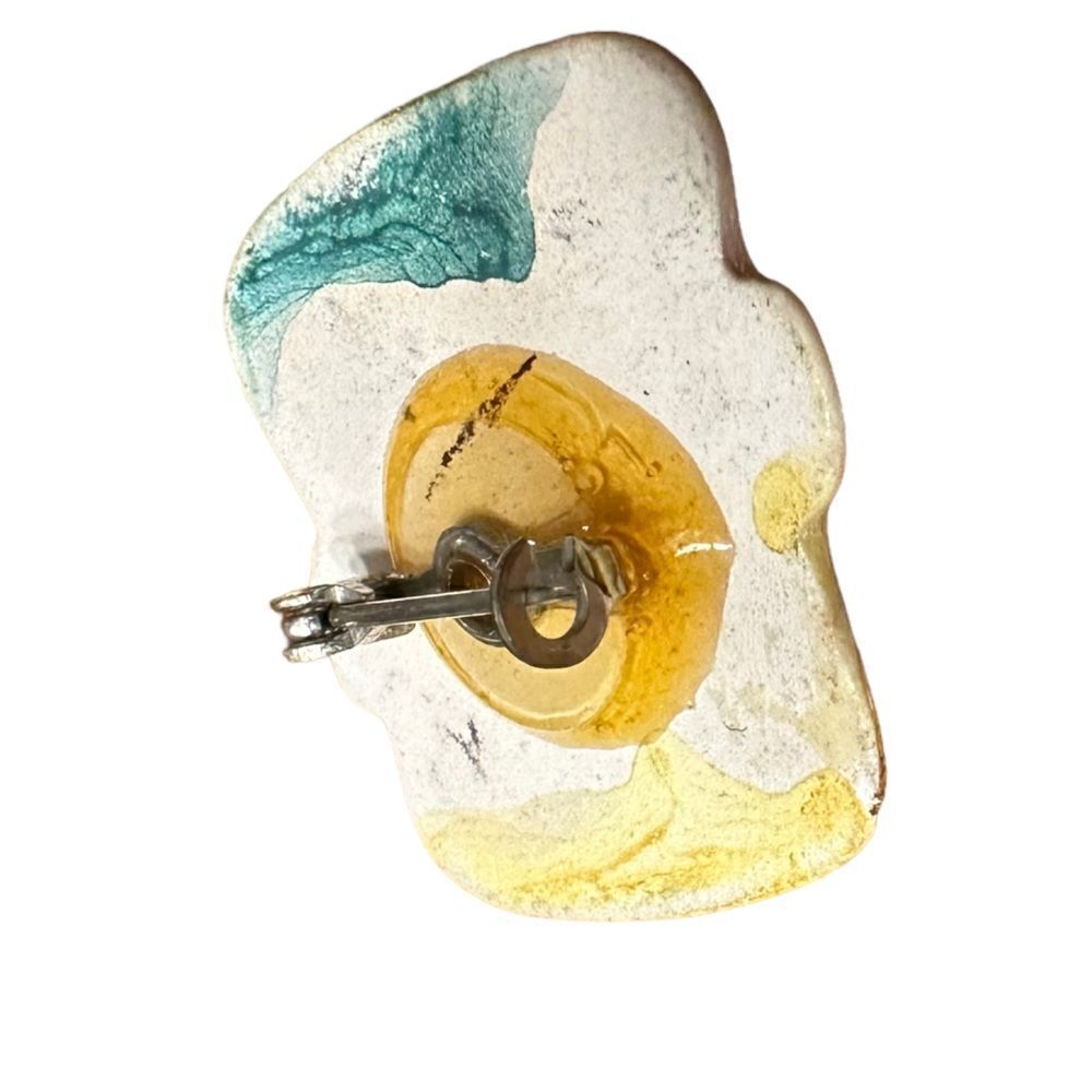 Vintage ceramic handmade musical pin - Picture 6 of 8